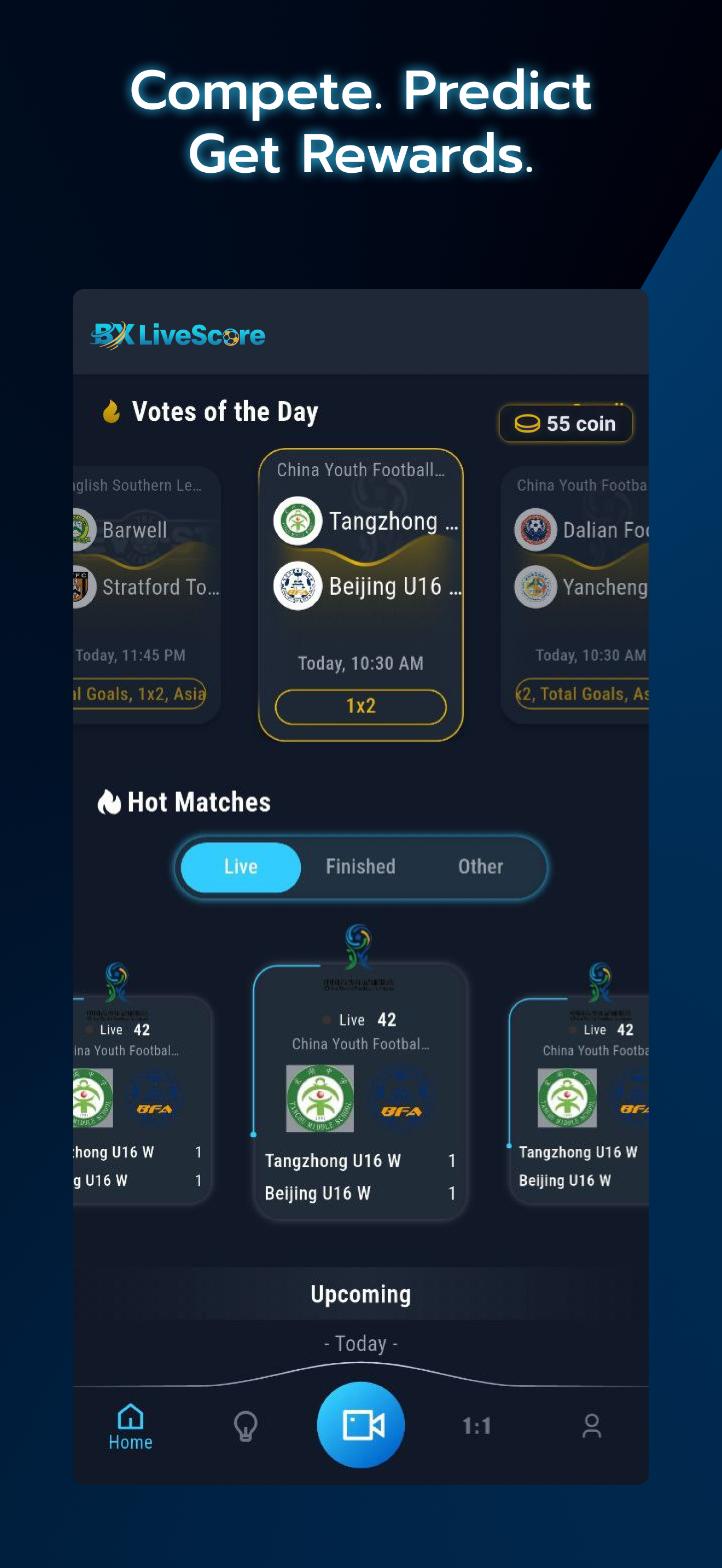 BX LiveScore app match details screen